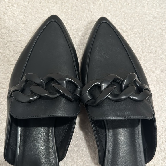 Black Mules with Matte Detail - Picture 2 of 3